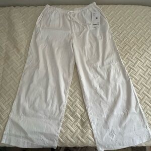 Athleta White Wide Leg Pants